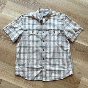 Carhartt Men's Button Down Plaid Size XL Original Fit 100% Cotton